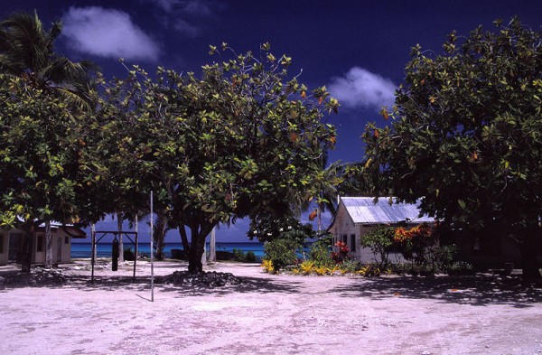 School on Funafuti Atoll, Tuvalu. Photo by Mrlins.