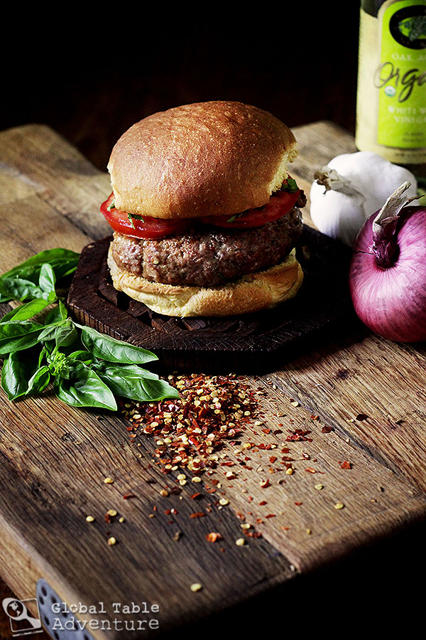 The World in 12 Burgers: Asian Edition (The Central Asian/Red Pepper and Basil Lamb Burger) The World in 12 Burgers: Asian Edition (The Central Asian/Red Pepper and Basil Lamb Burger)