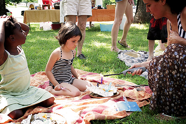 Orange Campfire Cakes | How to throw an Egyptian-themed birthday party