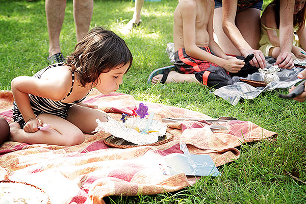Orange Campfire Cakes | How to throw an Egyptian-themed birthday party