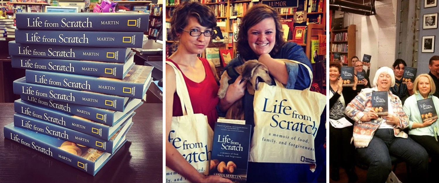 Life from scratch book signings