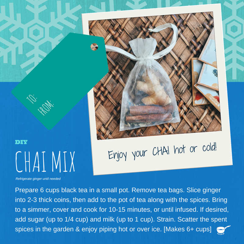 DIY Masala Chai Mix Gift Tags: Create a sweet gift using items from your spice drawer